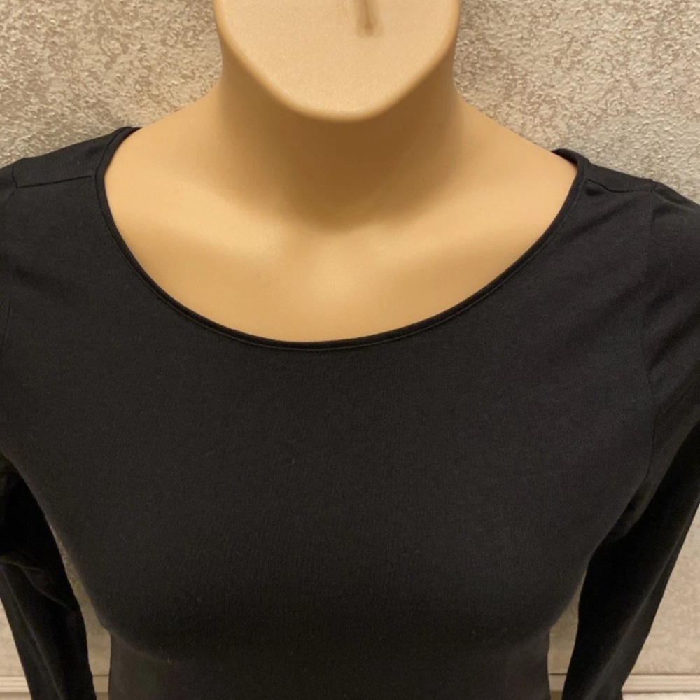 White House Black Market Elegant Black Lace Long Sleeve Top - Picture 4 of 13